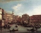 The Rialto Bridge with the Palazzo dei Camerlenghi - 弗朗西斯科·格拉蒂